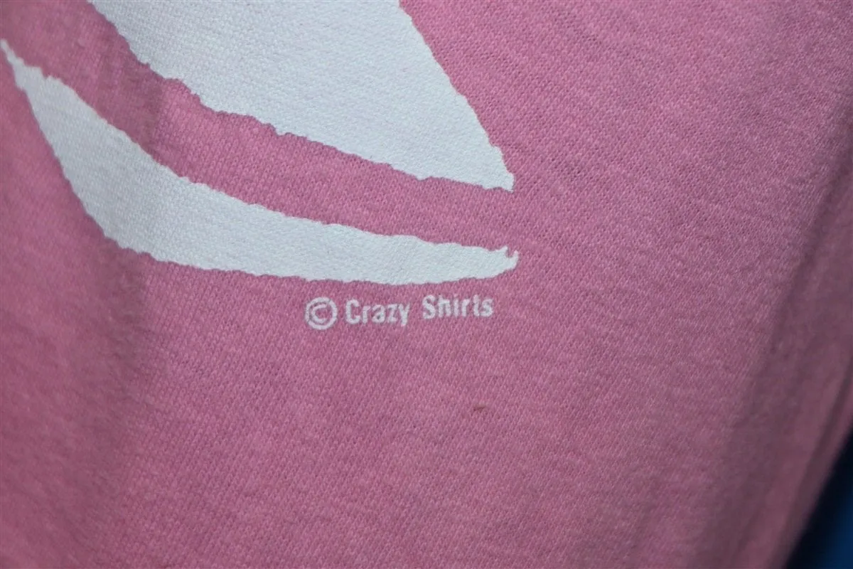 90s Long Beach California Crazy Shirts Pink t-shirt Medium