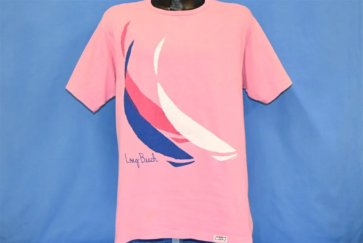 90s Long Beach California Crazy Shirts Pink t-shirt Medium