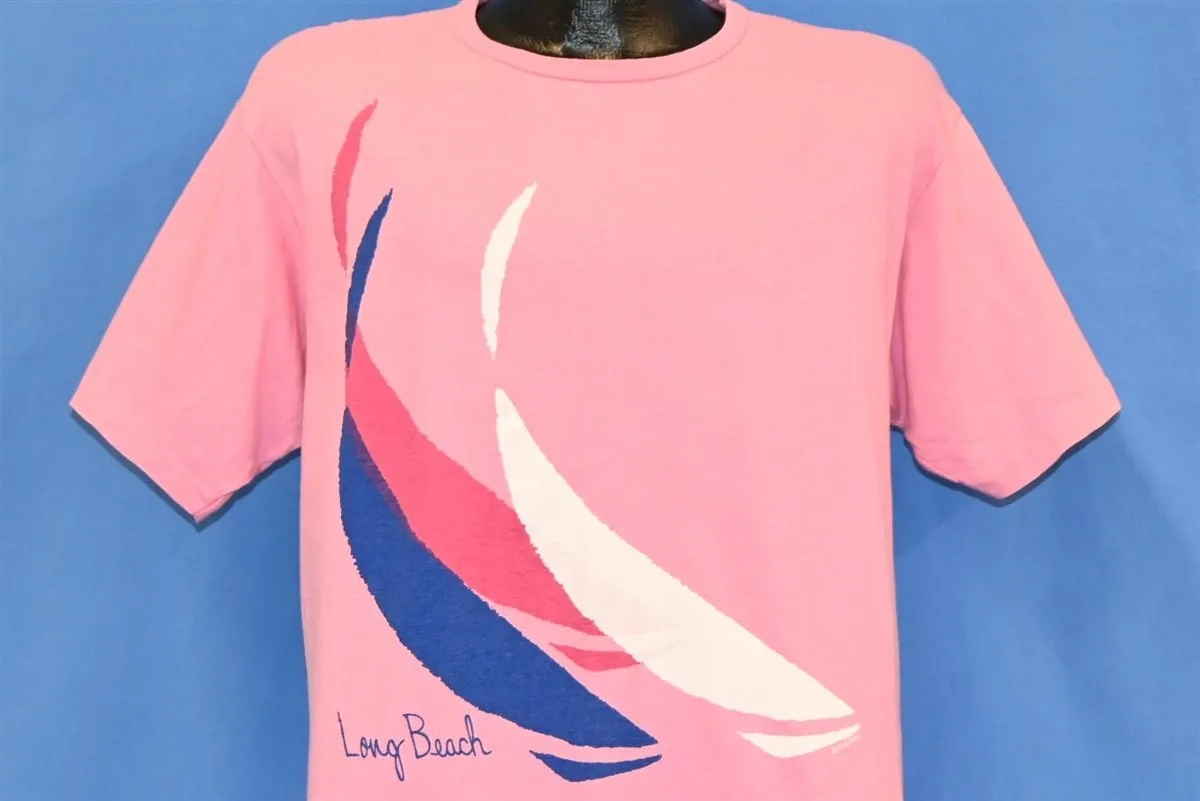 90s Long Beach California Crazy Shirts Pink t-shirt Medium