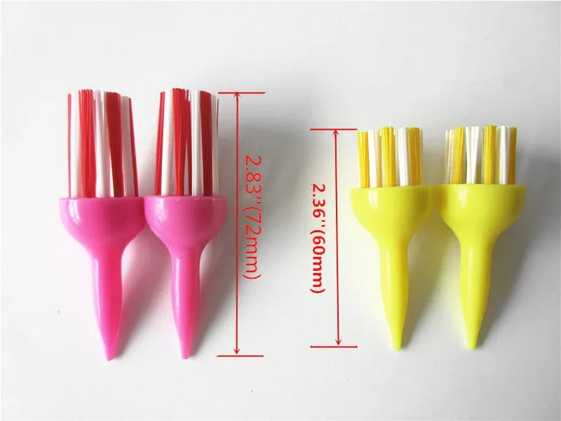 A99 Golf Brush Tees II Extreme Tee Brush Driver Training Golfer Accessory Bristles 4pcs/pack