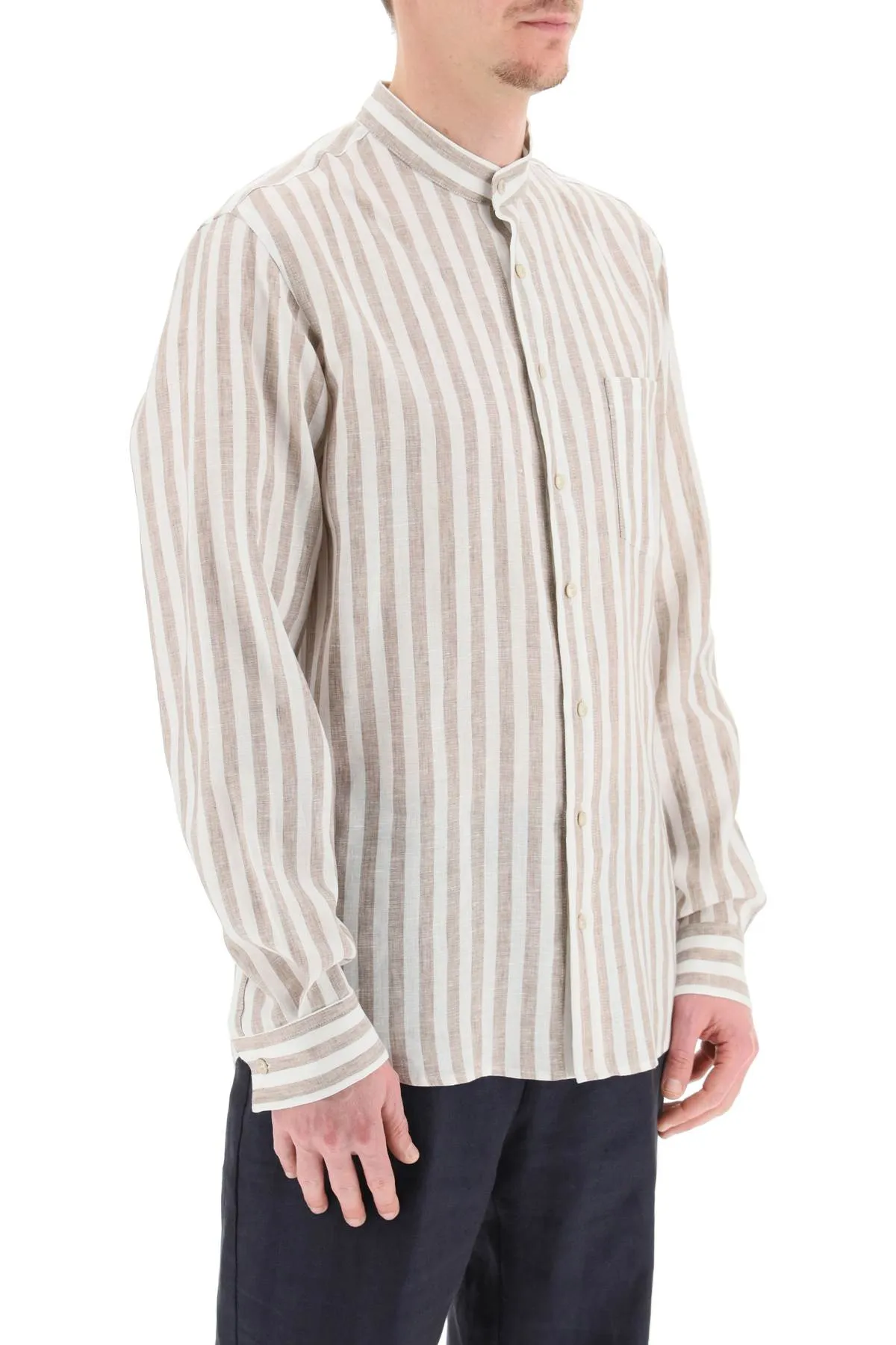 Agnona striped linen shirt