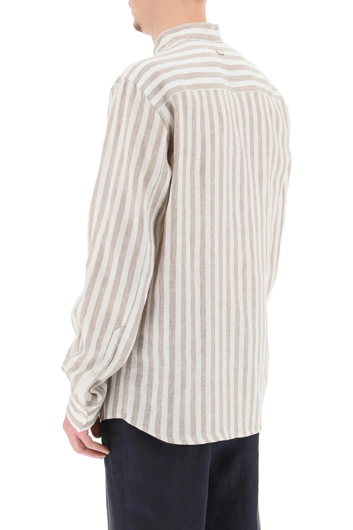 Agnona striped linen shirt