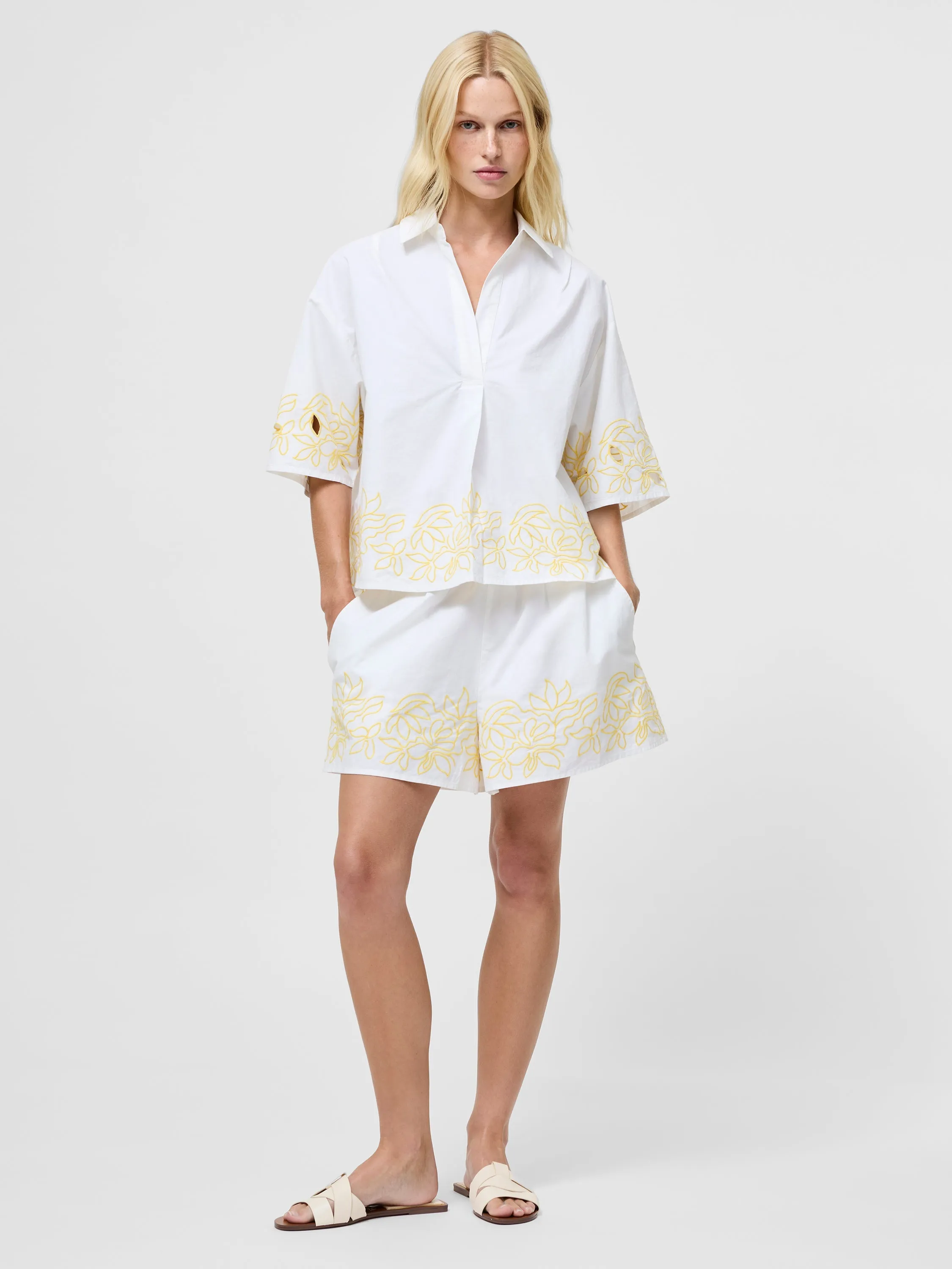 Alissa Cotton Popover Shirt