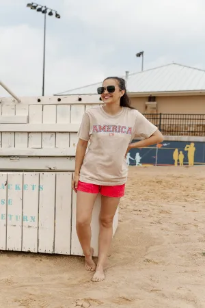 AMERICA THE BEAUTIFUL VINTAGE WASH BOYFRIEND TEE