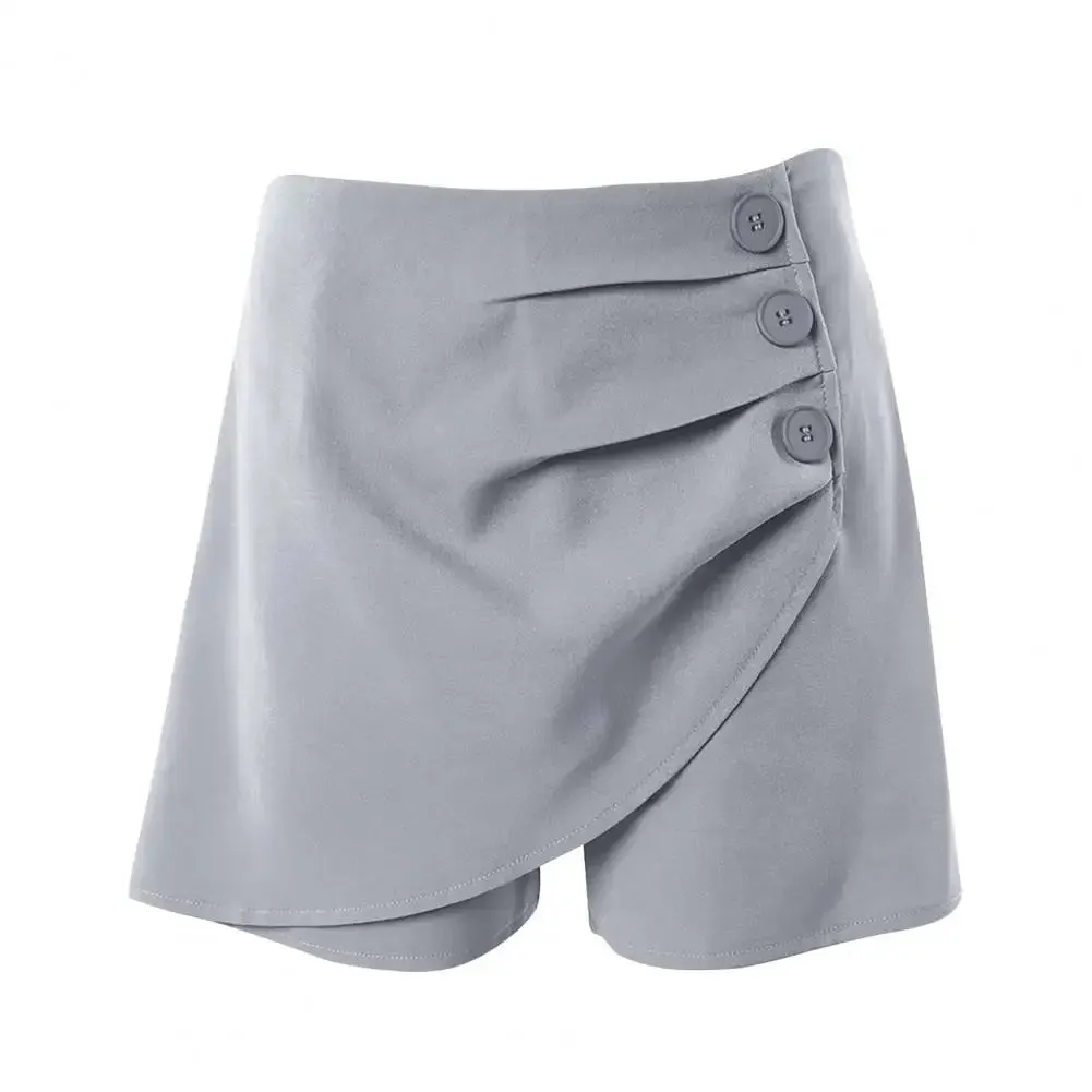 Asymmetric Slim Shorts