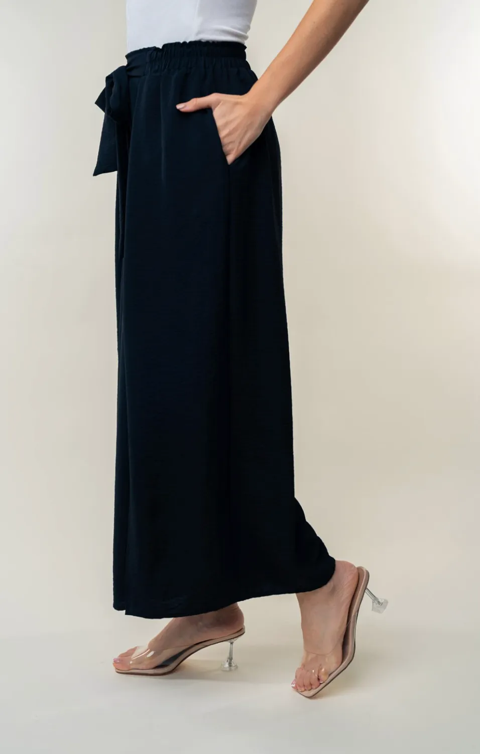 At This Point High Waisted Knit Pants