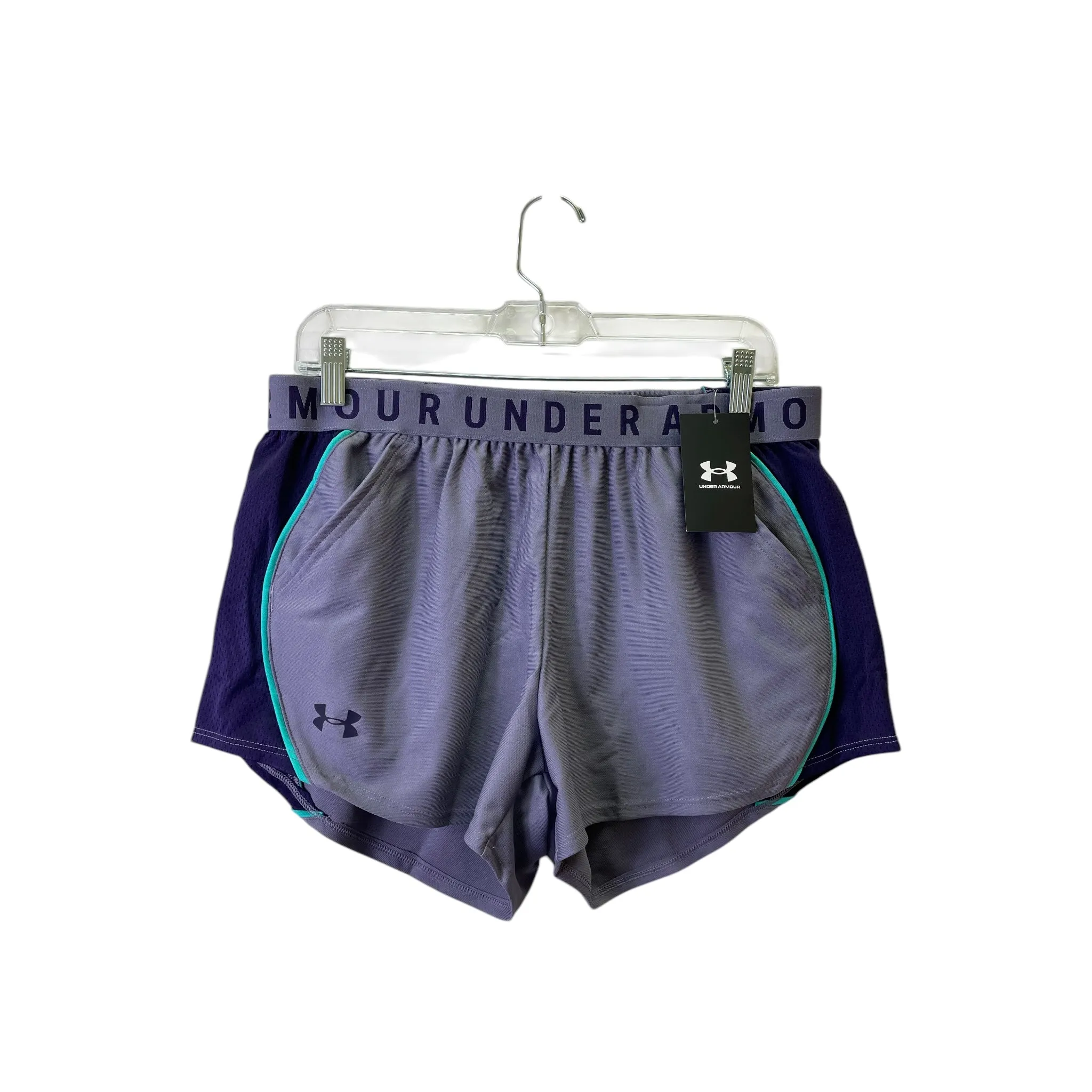 Athletic Shorts By Under Armour In Purple, Size:L