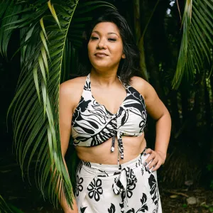 Big Hibiscus Wrap Pants and Top Set, Made in Hawaii