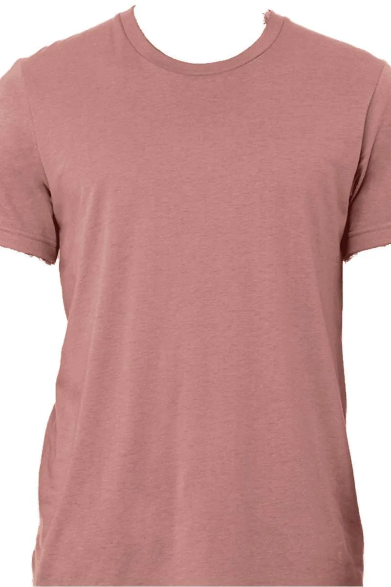 Bleached Watercolor Pumpkin Tri-Blend Short Sleeve Tee