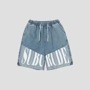 bold denim shorts stylish design