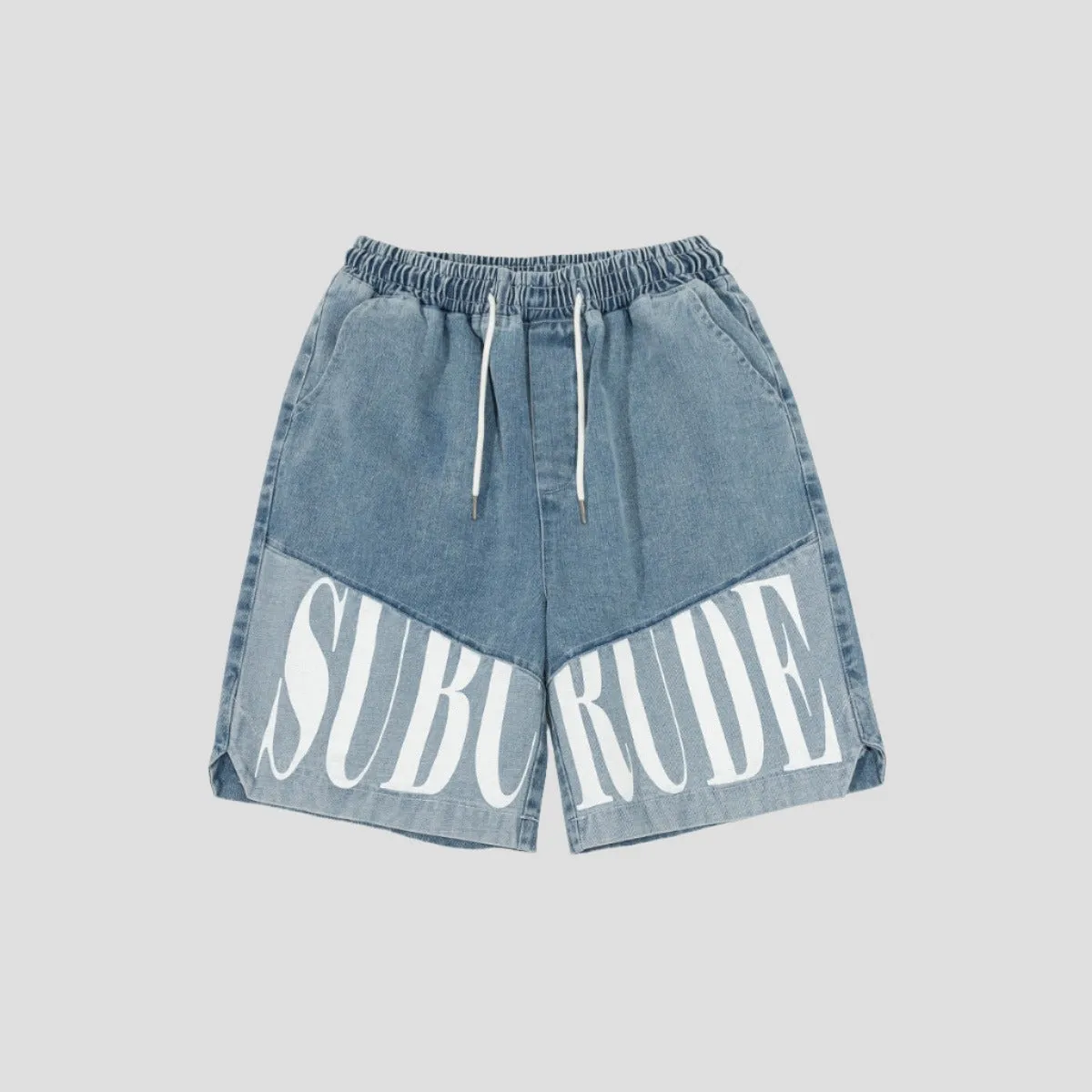 bold denim shorts stylish design