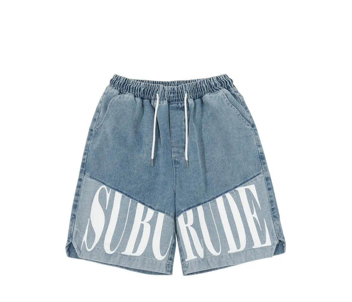 bold denim shorts stylish design