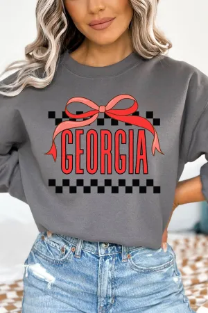 Bow Georgia Check Unisex NuBlend Crew Sweatshirt