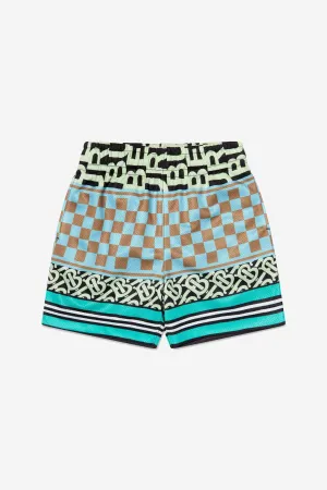 Burberry Boys Monogram Patterned Shorts