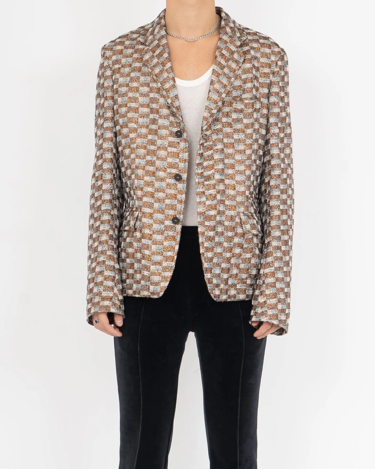 Calla Gold Geometric Blazer