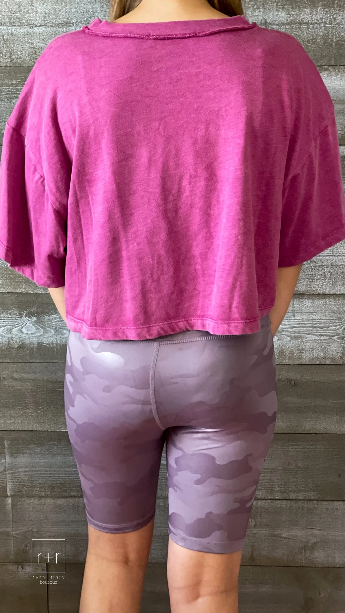 Camo Chintz Biker Shorts