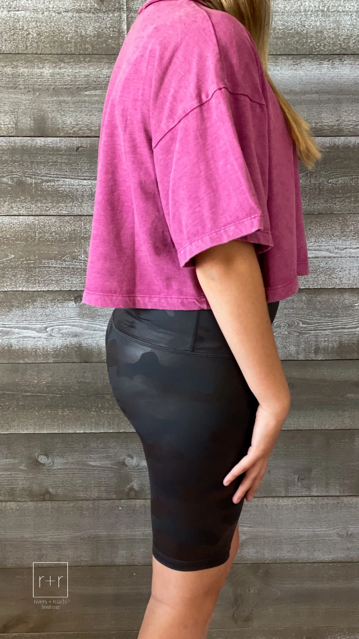 Camo Chintz Biker Shorts