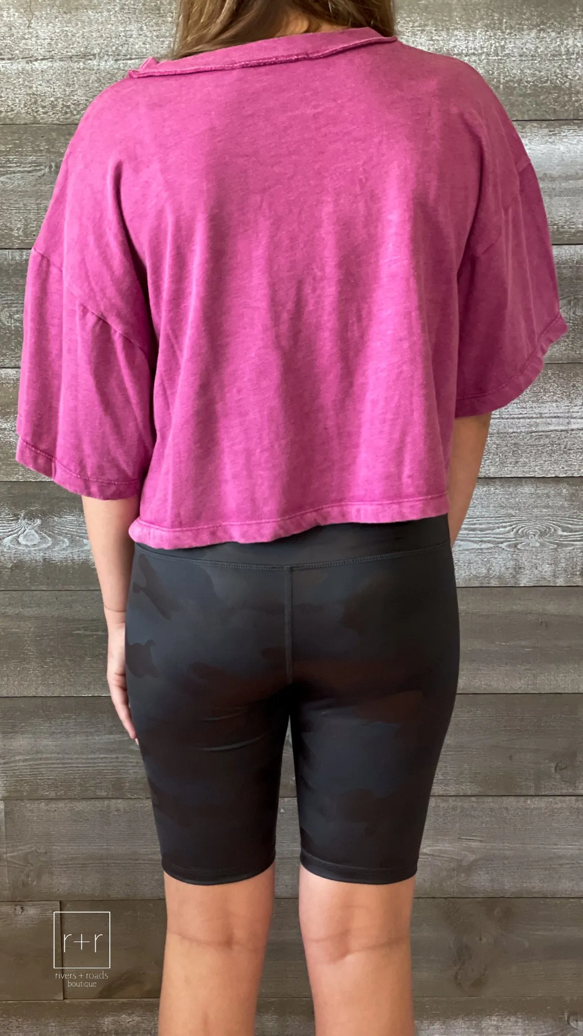 Camo Chintz Biker Shorts