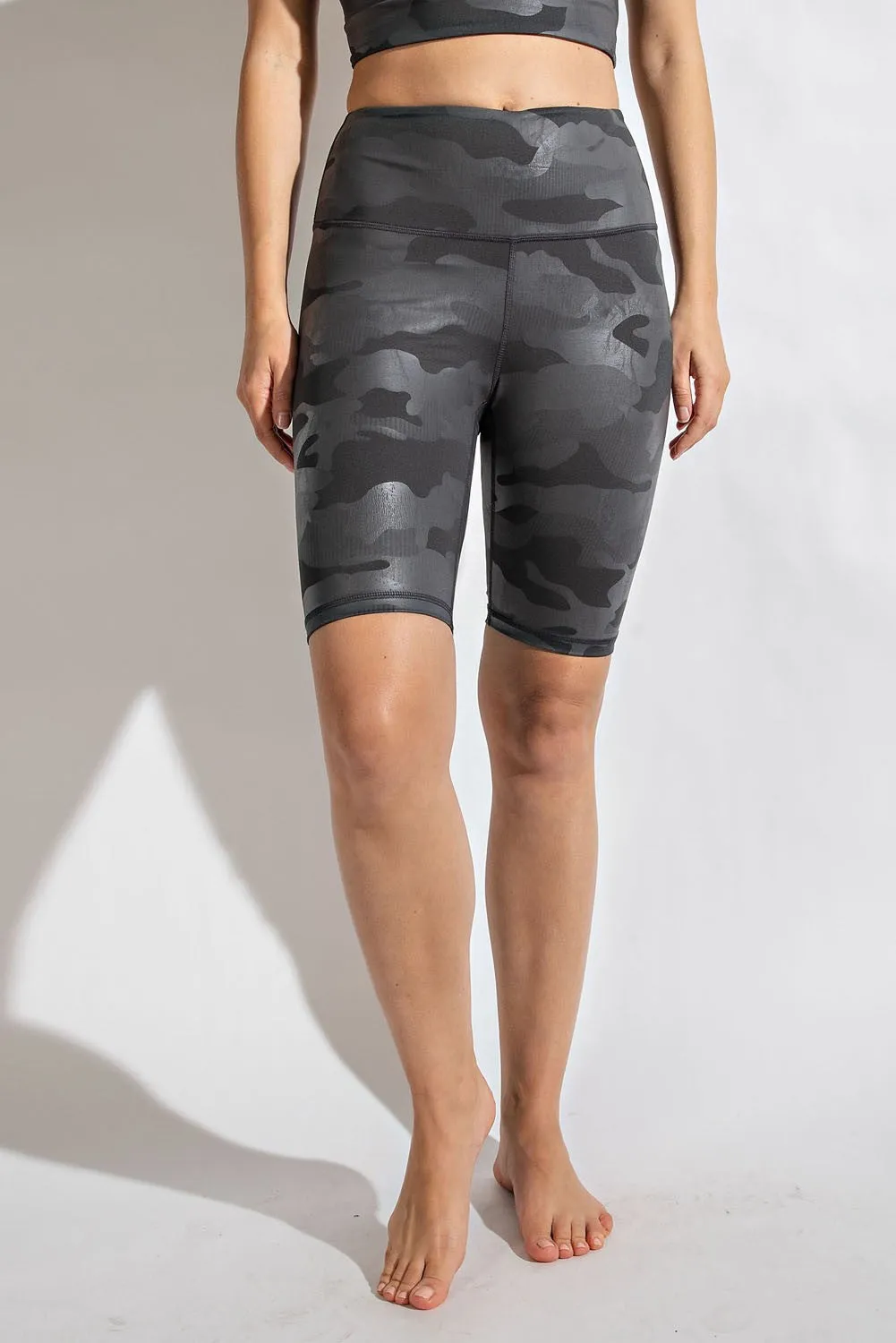 Camo Chintz Biker Shorts