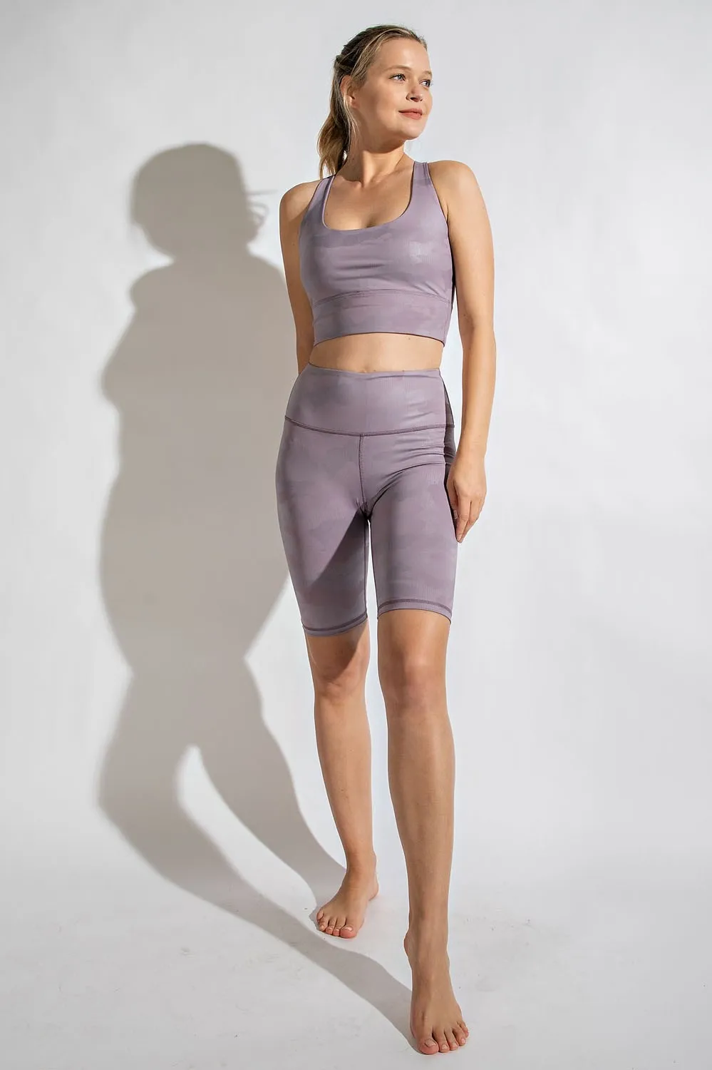 Camo Chintz Biker Shorts