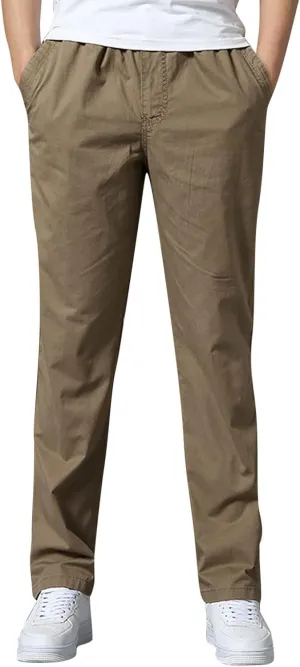 Cargo Pants for Men Relaxed Fit Tapered Sweatpant Breathable Sweatpants Men's Mesh Jogger Zipper Running Pants Pocket