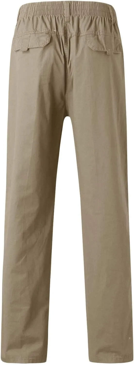 Cargo Pants for Men Relaxed Fit Tapered Sweatpant Breathable Sweatpants Men's Mesh Jogger Zipper Running Pants Pocket