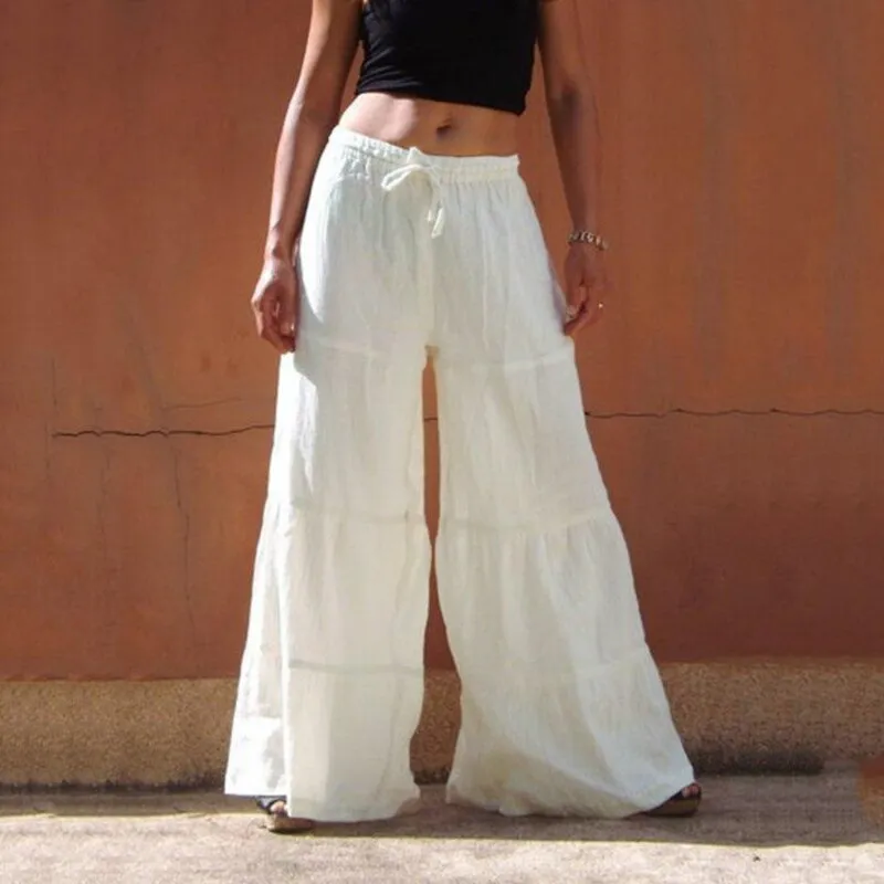 Casual Ruffle Loose Pants