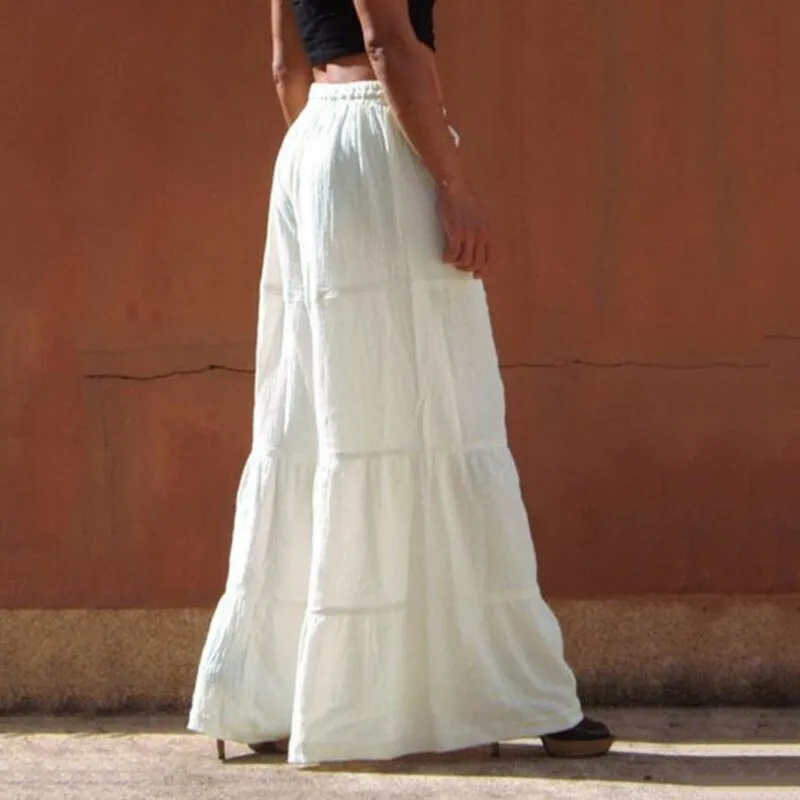 Casual Ruffle Loose Pants