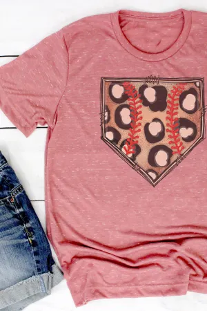 Cheetah Home Plate Unisex Short Sleeve Tee