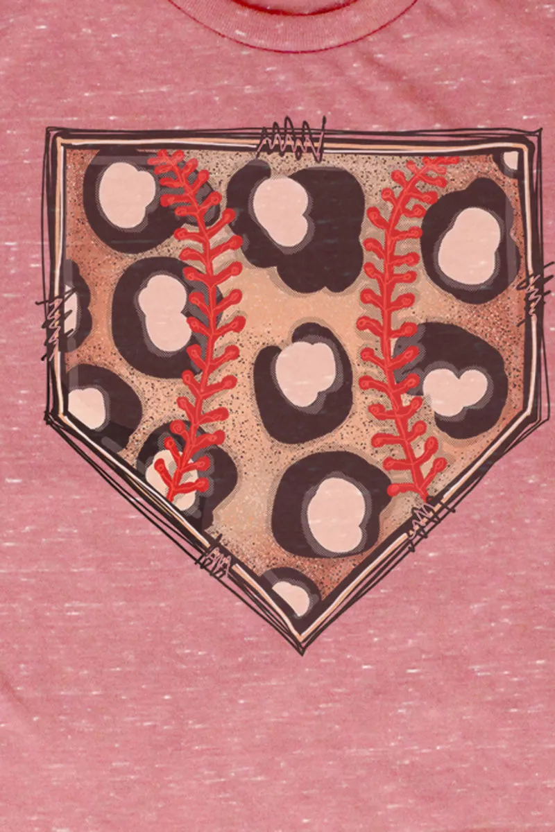 Cheetah Home Plate Unisex Short Sleeve Tee