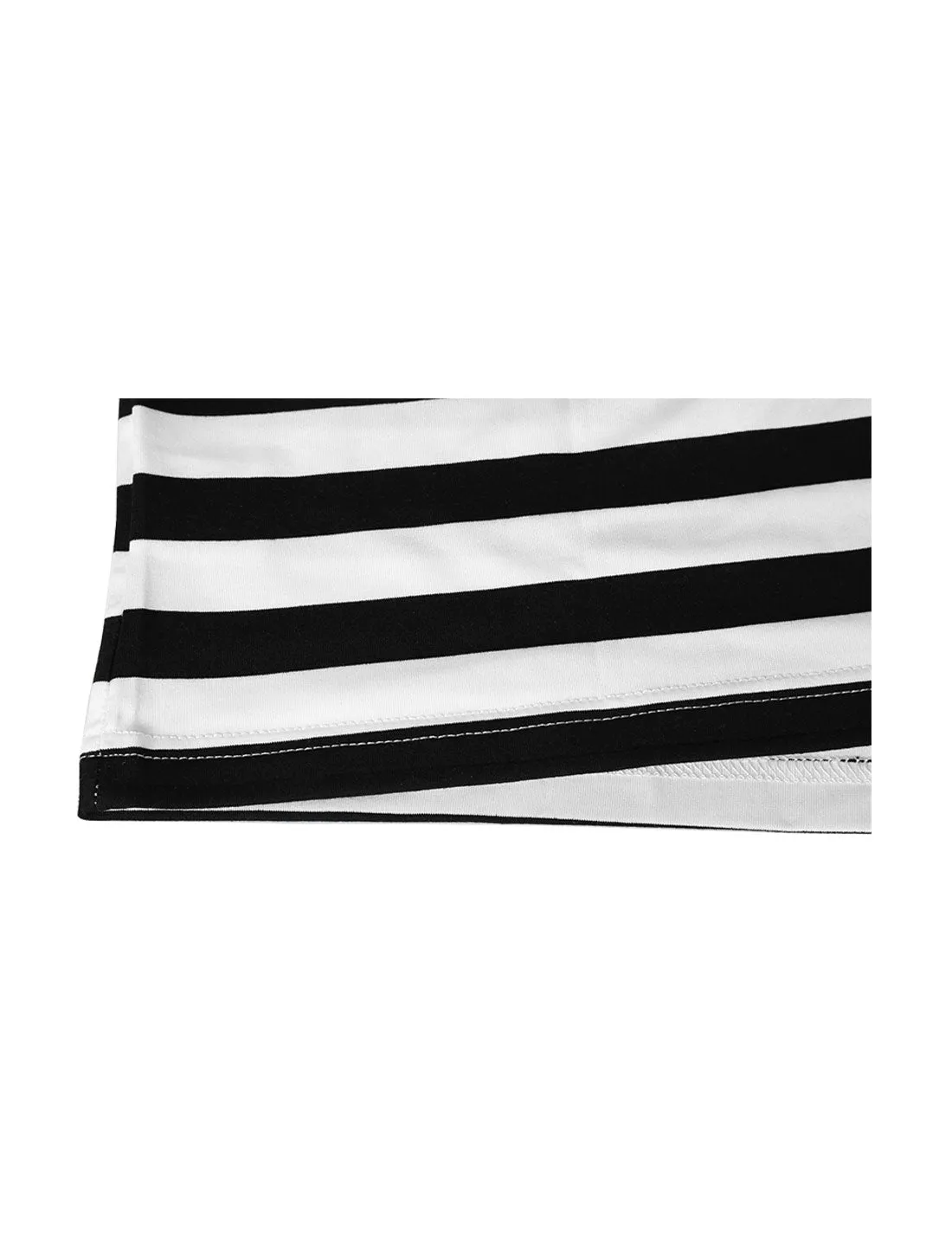 Chic Striped Crewneck Short Sleeve Summer T-Shirts