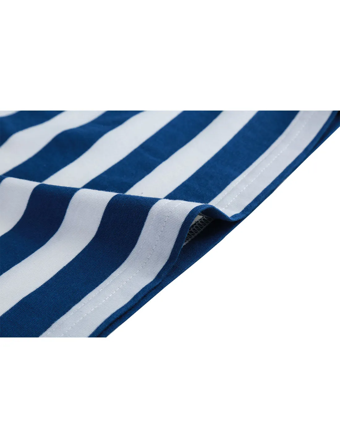 Chic Striped Crewneck Short Sleeve Summer T-Shirts