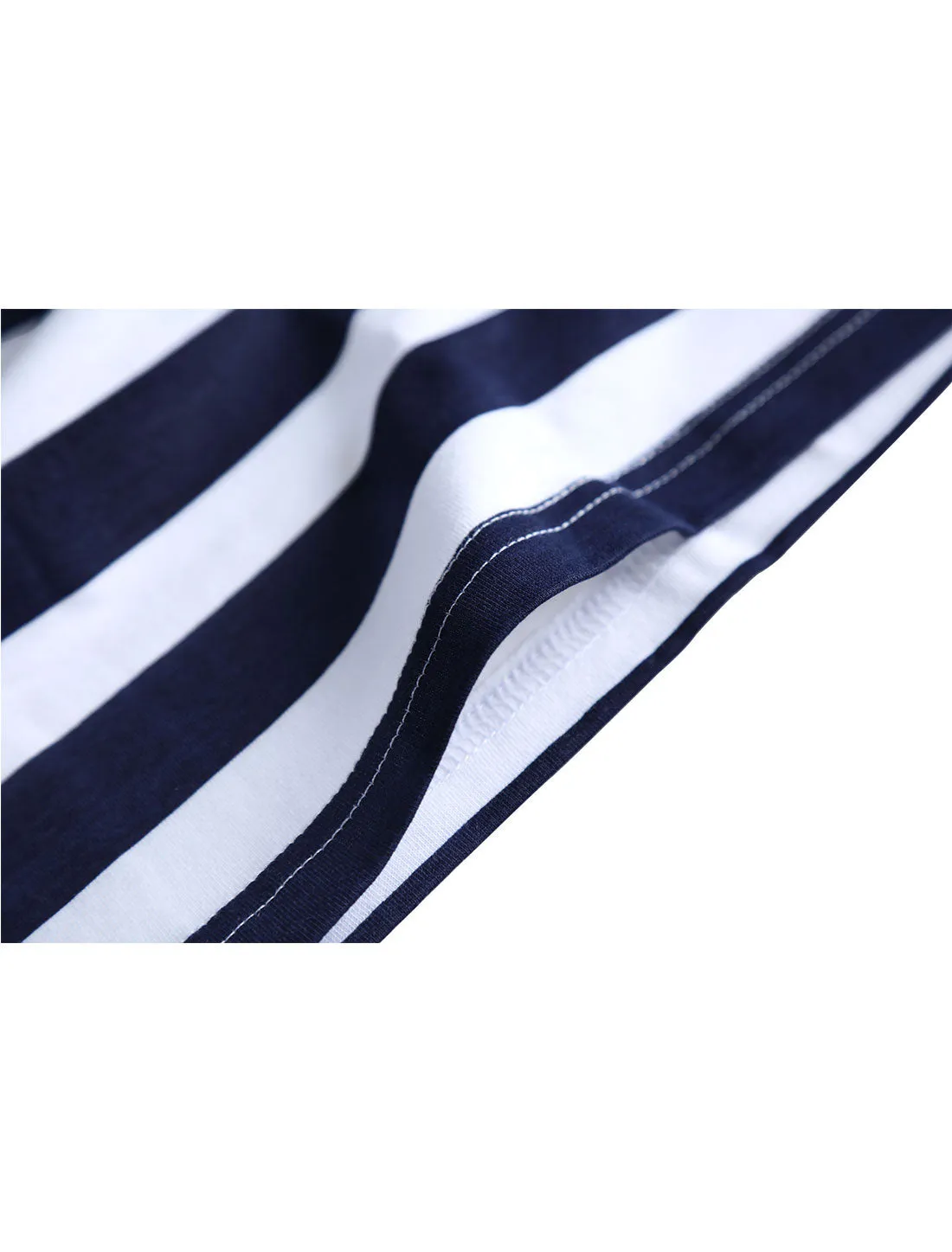 Chic Striped Crewneck Short Sleeve Summer T-Shirts