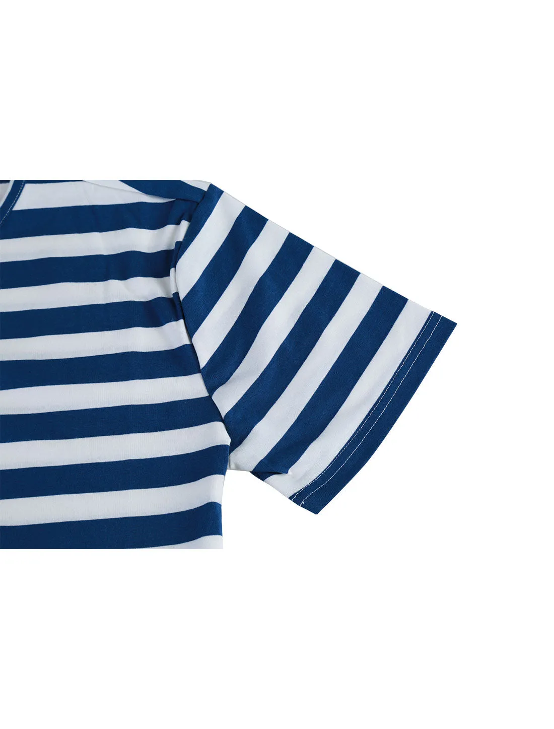 Chic Striped Crewneck Short Sleeve Summer T-Shirts