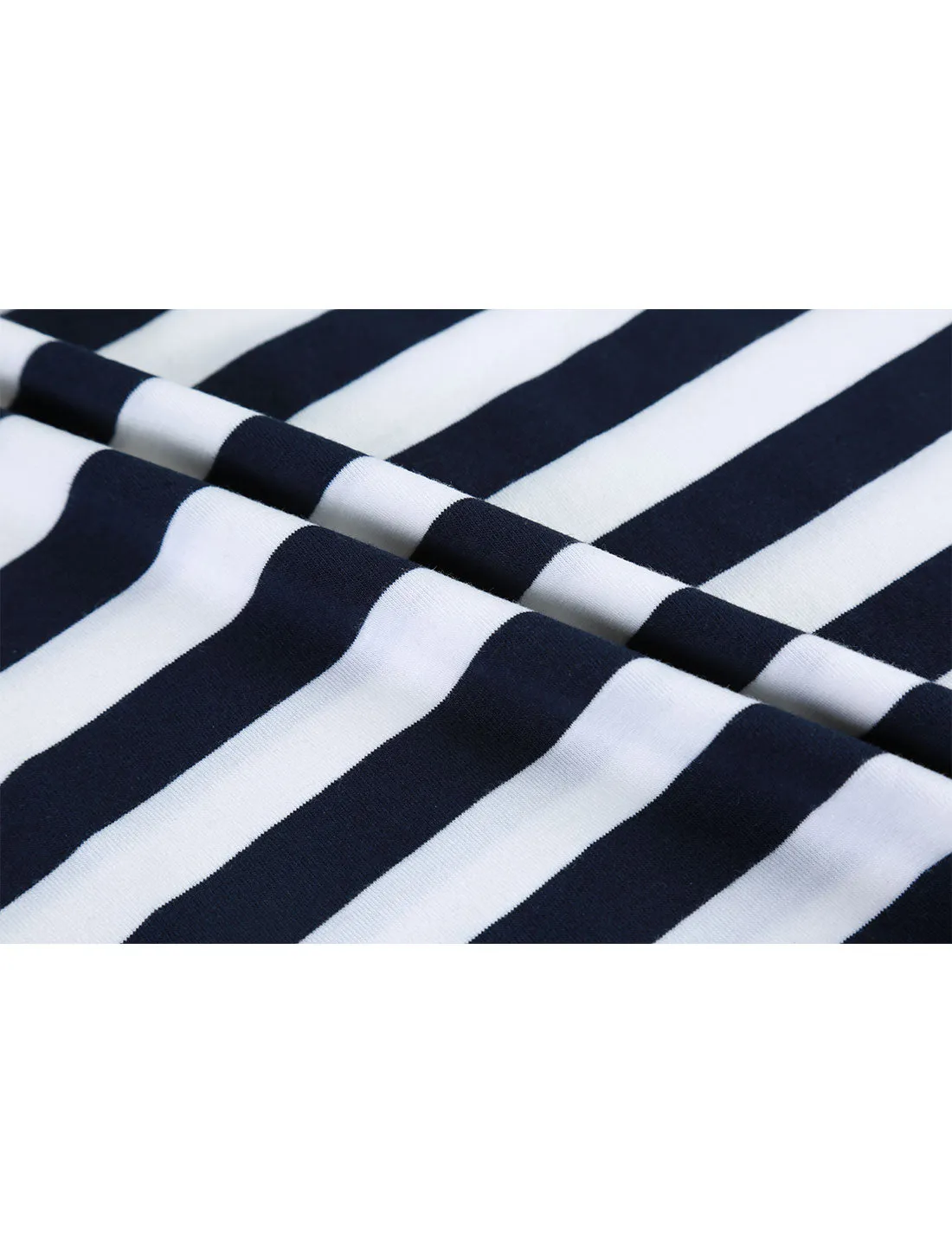 Chic Striped Crewneck Short Sleeve Summer T-Shirts