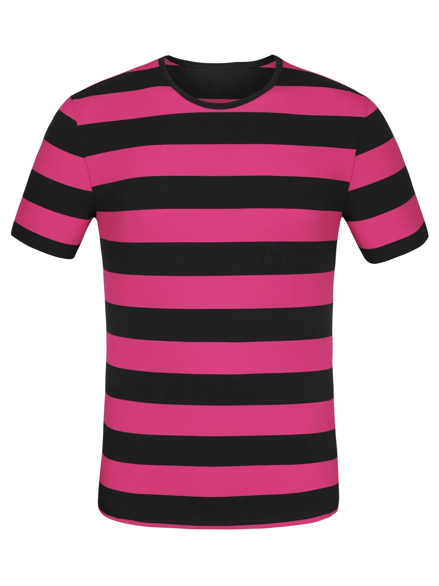 Chic Striped Crewneck Short Sleeve Summer T-Shirts