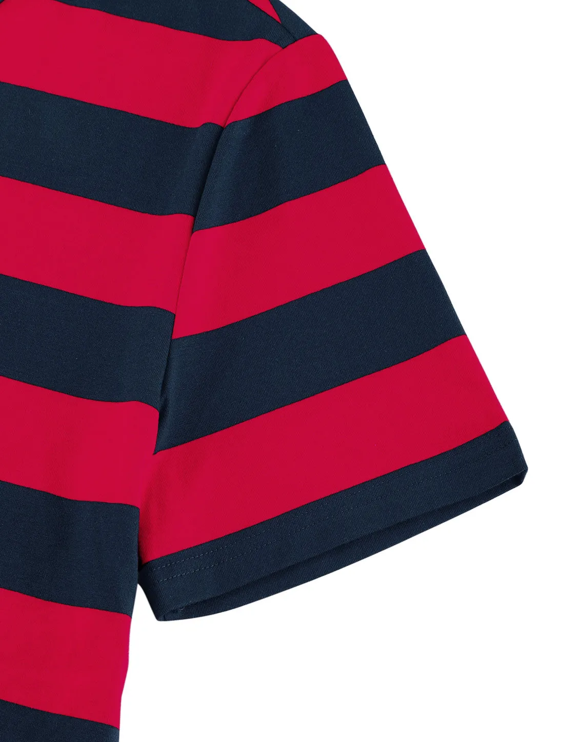 Chic Striped Crewneck Short Sleeve Summer T-Shirts