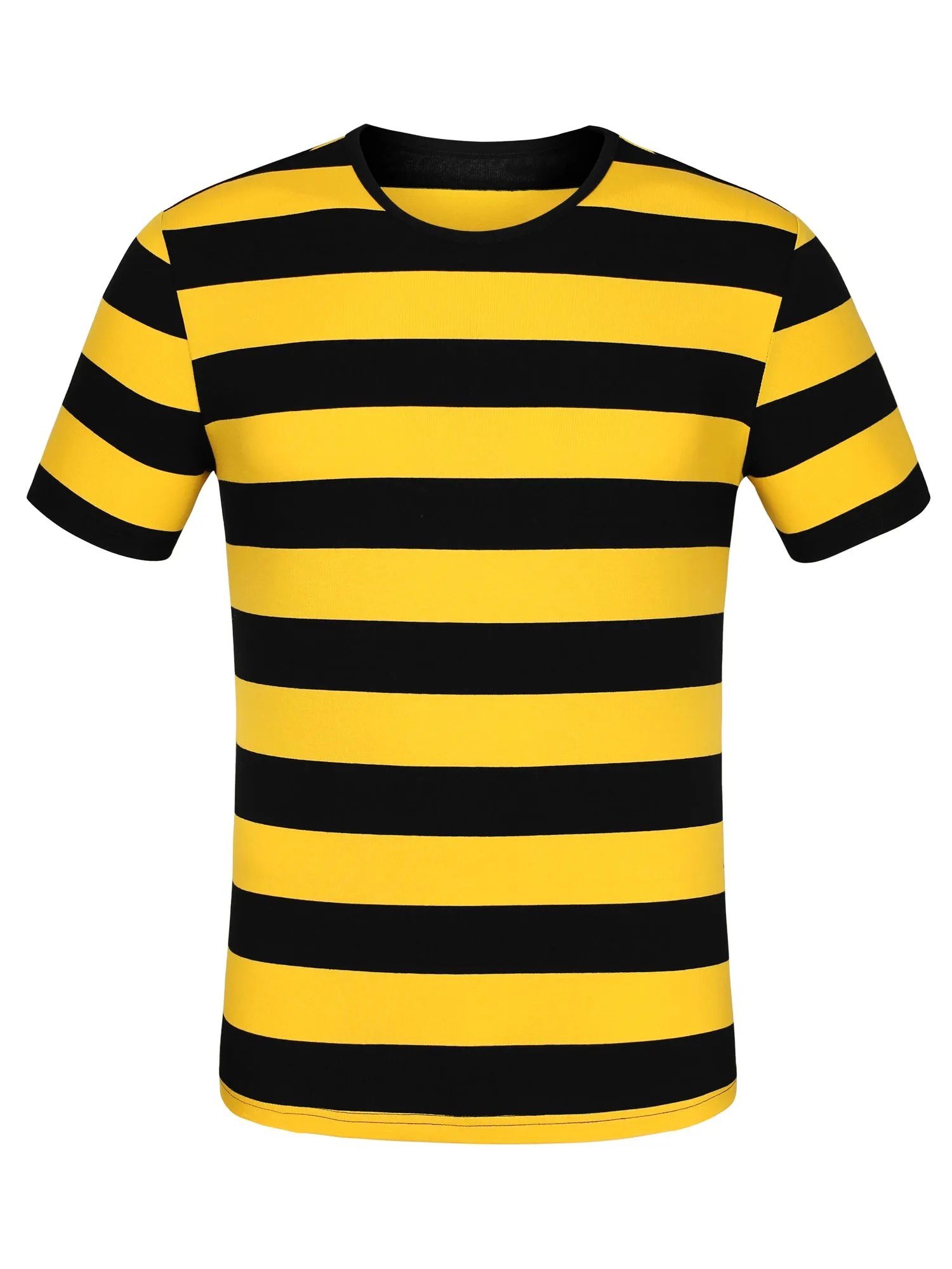 Chic Striped Crewneck Short Sleeve Summer T-Shirts