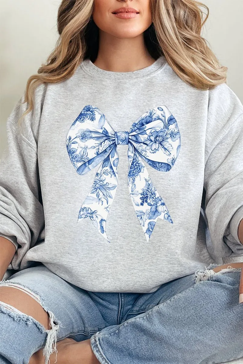 Chinoiserie Coquette Bow Unisex NuBlend Crew Sweatshirt