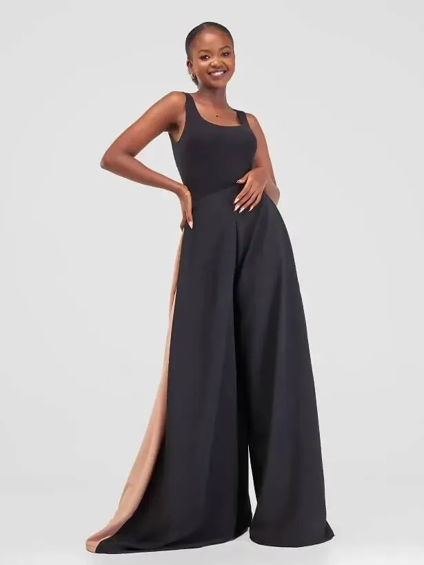 Cinta Palazzo Pant - Black