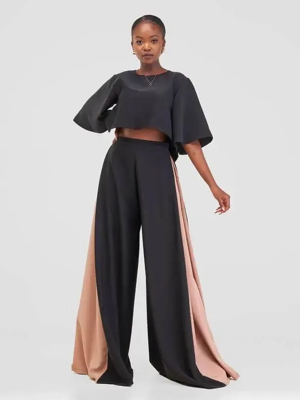 Cinta Palazzo Pant - Black