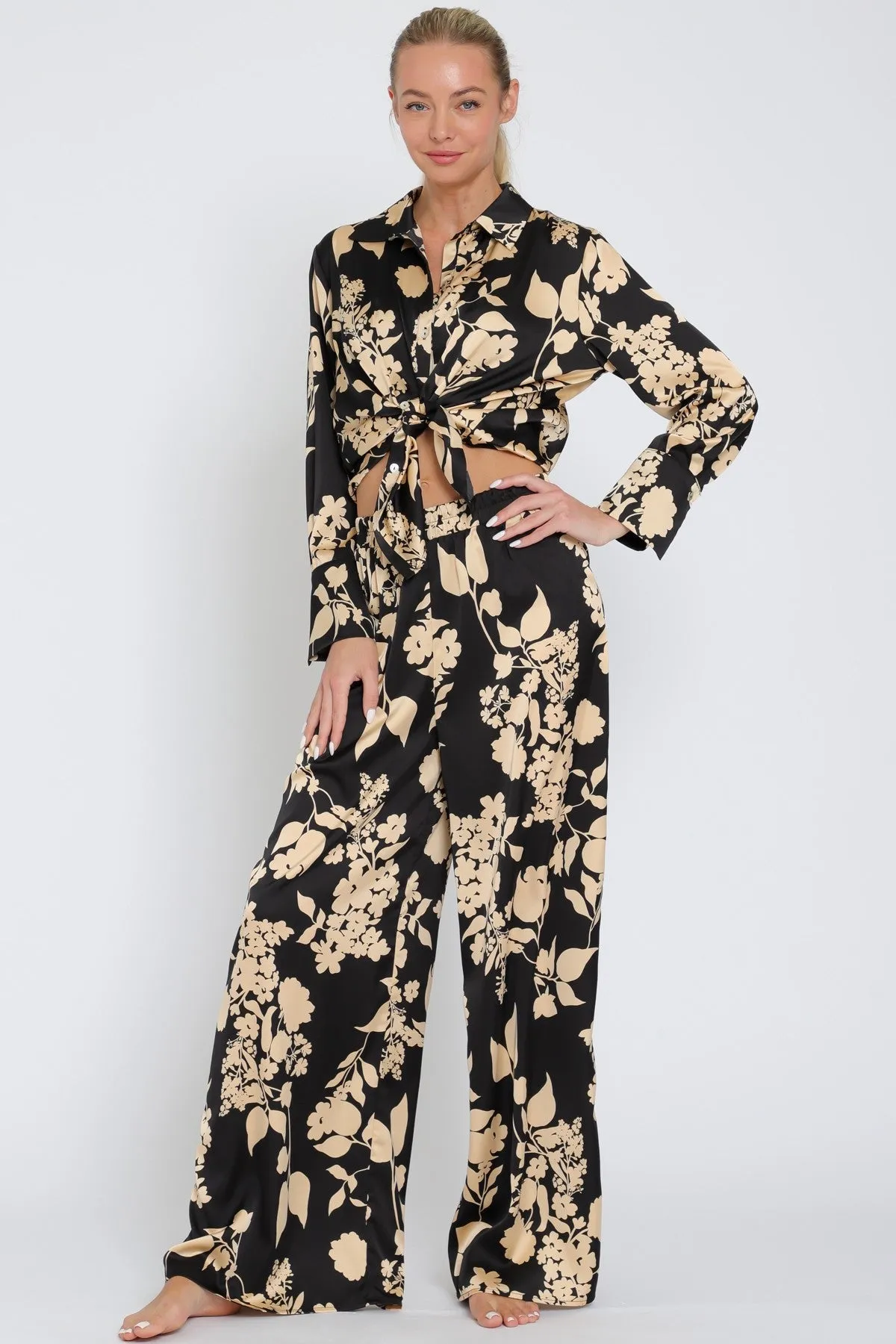 City Vibes Satin Pants