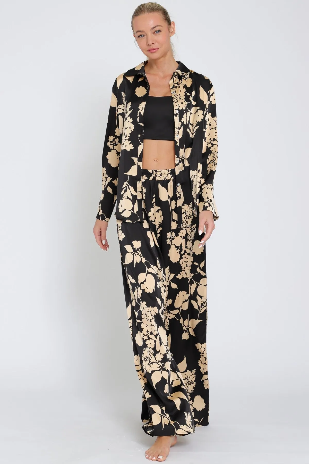 City Vibes Satin Pants