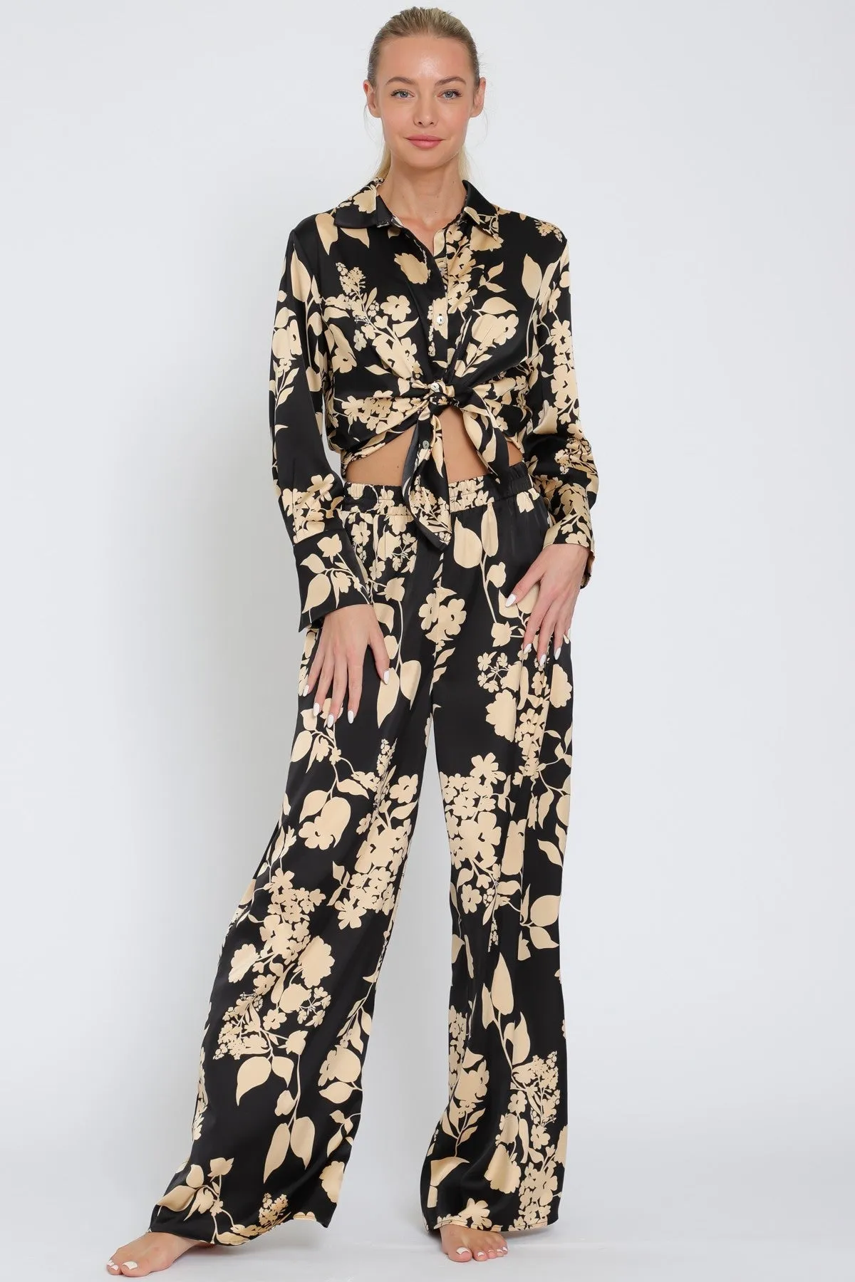 City Vibes Satin Pants
