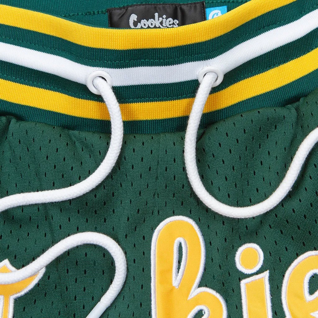 Cookies "Ivy League" Mesh Shorts - Forest Green