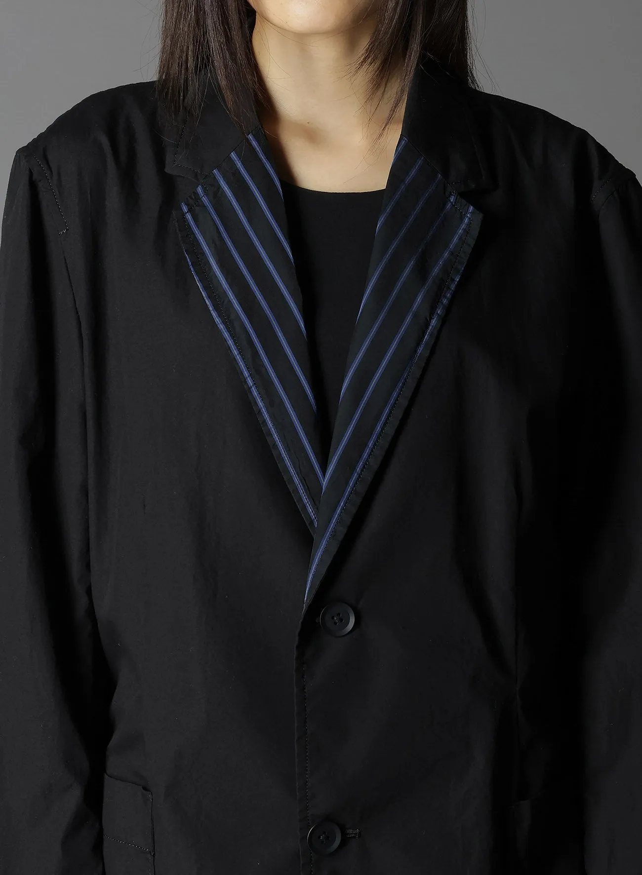 COTTON BROAD   CUPRA STRIPE STRIPE SWITCHING SHORT JACKET
