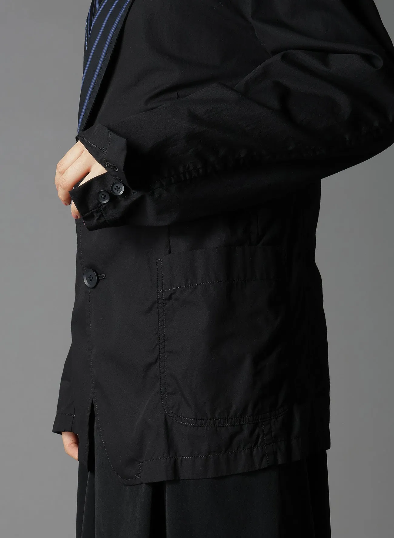COTTON BROAD   CUPRA STRIPE STRIPE SWITCHING SHORT JACKET