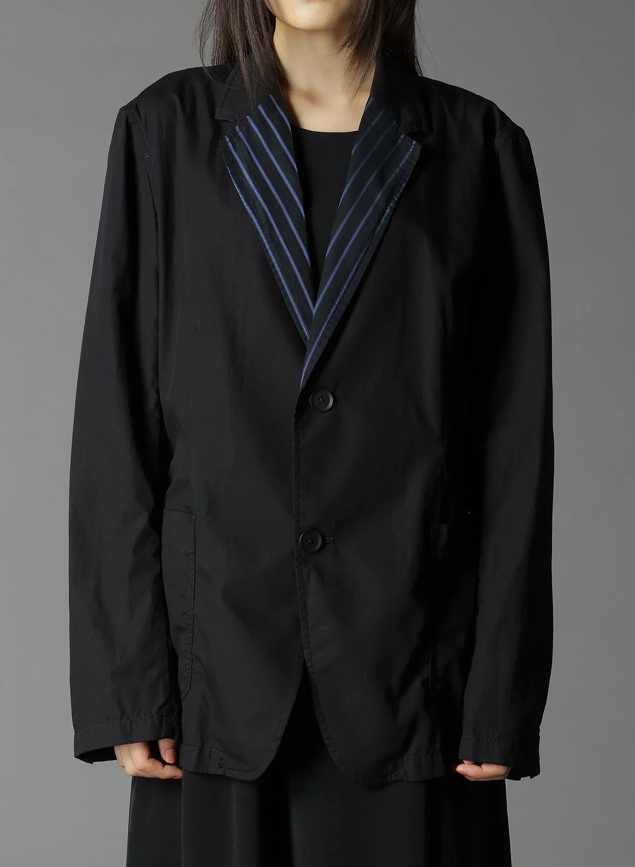 COTTON BROAD   CUPRA STRIPE STRIPE SWITCHING SHORT JACKET