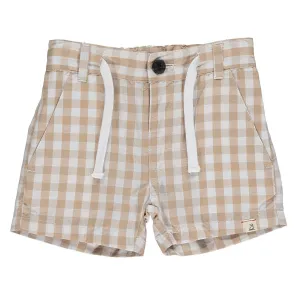 Crew Beige Plaid Shorts