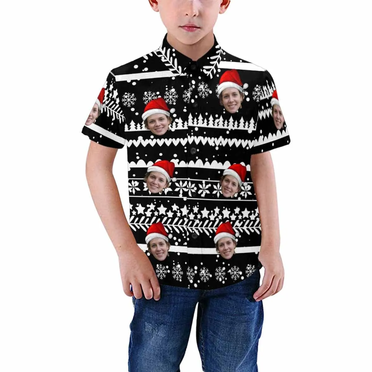 Custom Face Colorful Teenage Hawaiian Shirt